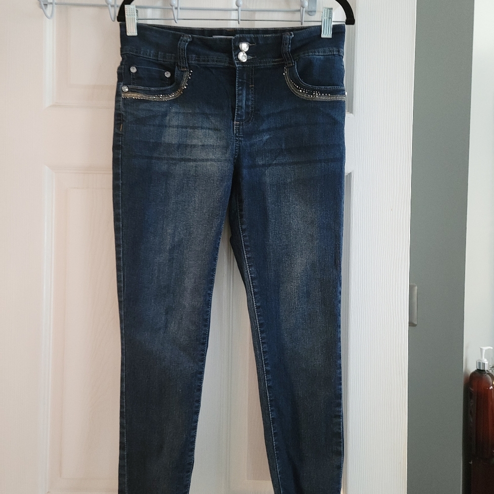 Jean with rhinestones